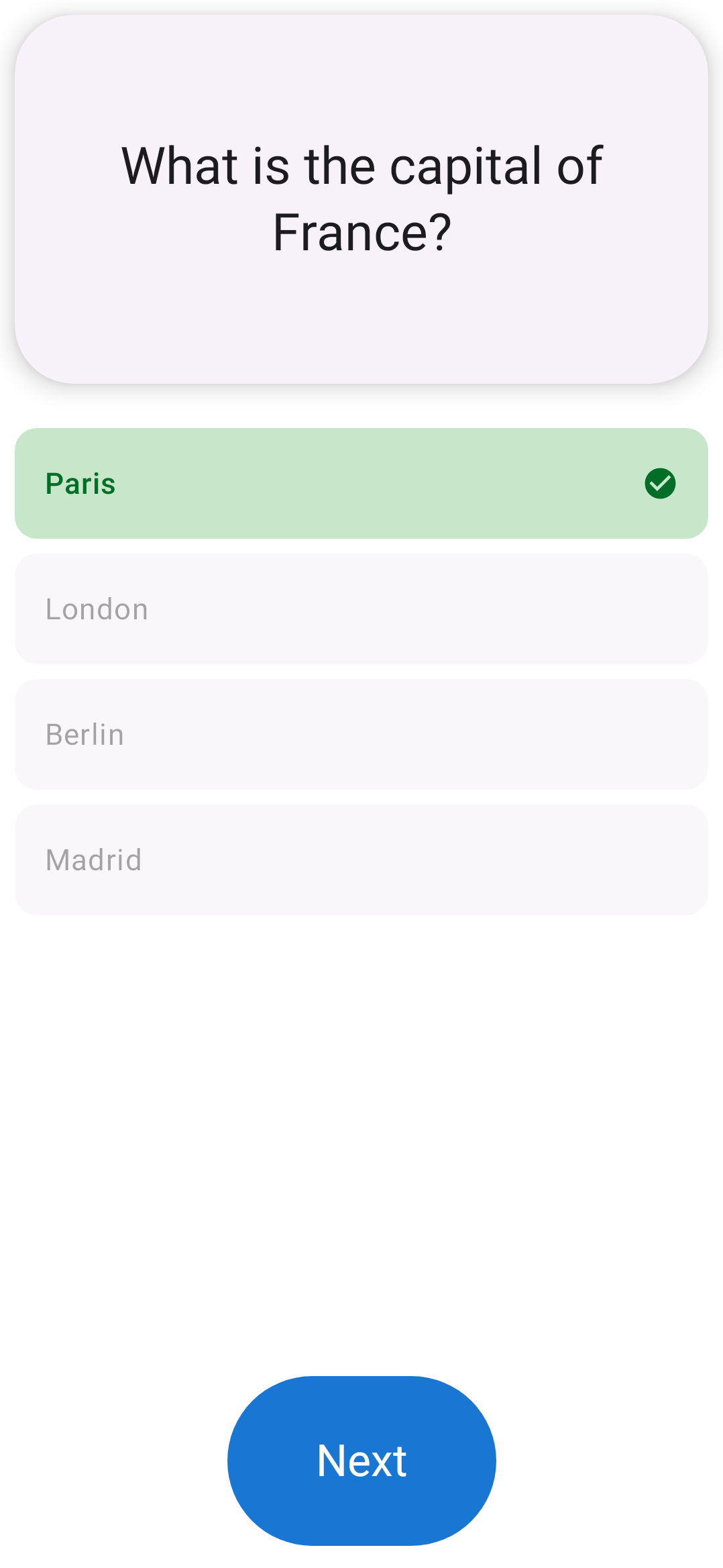 Peek app — card editor screen